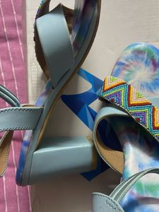 Tie-Dye Beaded Metro Sandals
