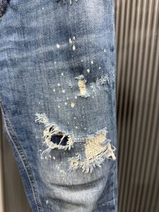 Zara Distressed Painted Denim Jeans