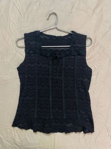 dark coquette Black Tank Top