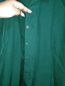 Emerald Green Button-Down Shirt