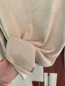 Beige Knit Top