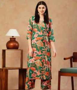 Floral Print Kurta Set