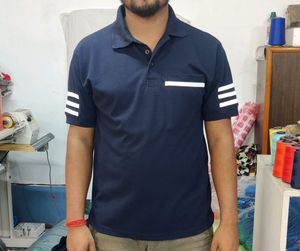 Navy Blue Color  Polo Tshirts For Men And Boys.