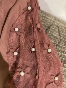 peach fabcy top