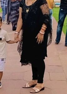 Black Embroidered Kurti