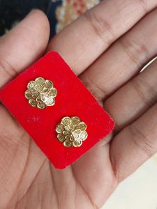 Gold Flower Earrings