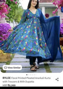 Blue Anarkali Set 💗