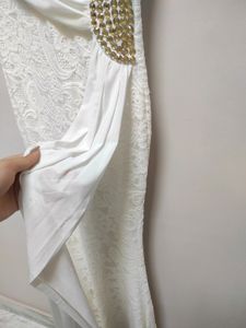 White Lacework Maxi Dress