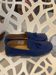 DRISH Blue Leather Loafers - Size 9