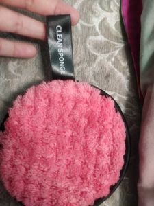 Pink Makeup Remover Clean Sponge