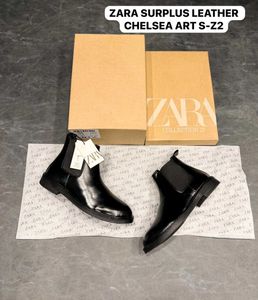 Zara Chelsea Leather Boots