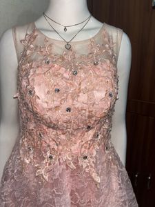 Pink Lace Party Dress