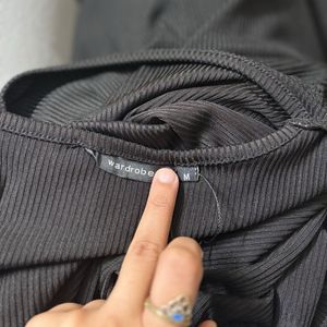 Elegant Black Midi Dress