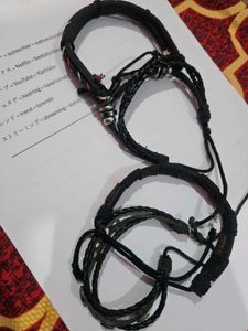 Stylish Multi-Layer Leather Bracelet Set