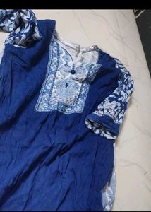 Blue Printed Kurta