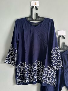 Floral Embroidered Kurta Set