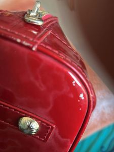 Louis Vuitton  Red Alma BB Handbag