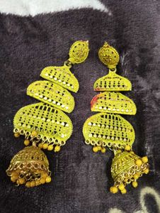 Yellow Long Earring