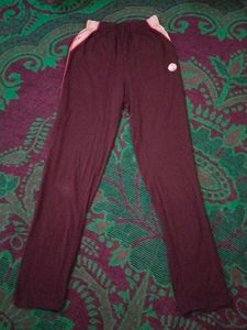 Burgundy Track Pants