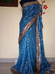 New Designer all over work saree