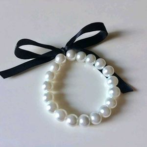 Pearl Ribbon Choker