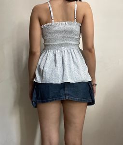 blue bow top