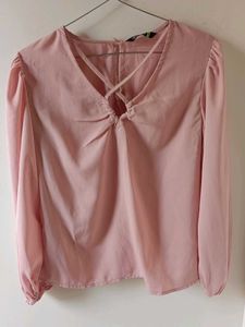 Pink Crisscross Top