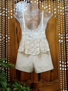 🤍Crocheted Off-white Summer Cami🤍