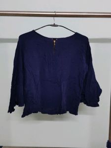 Crepe Butterfly Sleeves Top