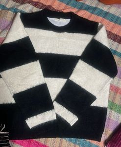 Black &amp; White Sweater