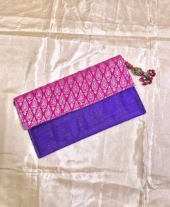 Silk Envelope Clutch cum Sling