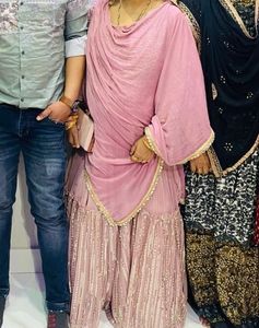 Dusty Rose Anarkali Dress