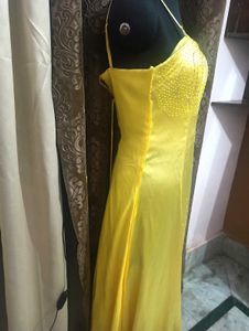 Yellow Embellished Gown