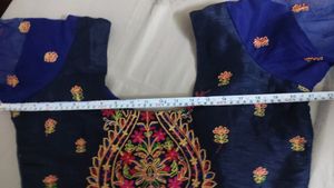 Chiffon Saree, Like New, Long Sleeve Blouse