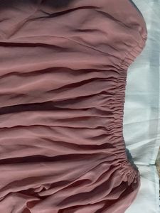 Dusty Rose Off-Shoulder Top