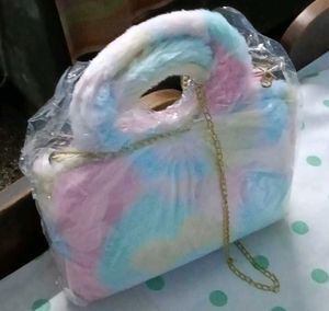 Fuzzy Pastel Handbag