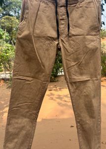 Brown Straight Fit Trousers (30)