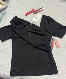 Chic Black Off-Shoulder Top