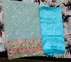 Dress Matrial With Astar And Bottom
