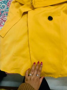 Yellow Blazer Dress/kinda Formal One Piece For Wom