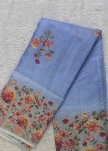 Pure Kota Cutwork (Floral Netted)Saree