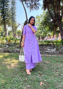 🪻Lavender Linen Beutiful Co-ord Set