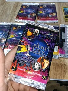 Vintage Star Trax Trading 7 Pack And One Gold Card