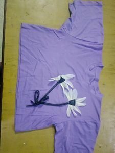 New Lavender Crop Top