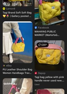 👜 Trendy Puffy Shoulder Bag – Bold Style.💛🎀