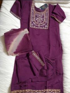 Completely New Kurta Pant Dupatta 3pc Set