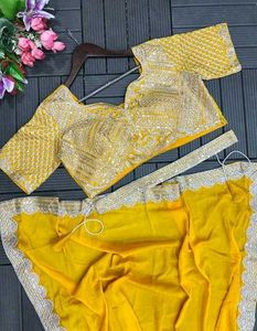 SAREES with STITCHED BLOUSE XL SIZE