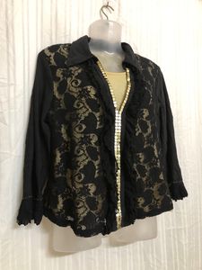 AIH JY FEEL Black Long Sleeve Top