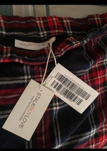 Plaid Top and Pants Set