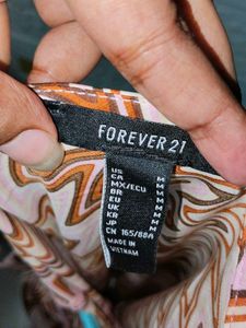 Forever 21 Multicolour Satin Dress